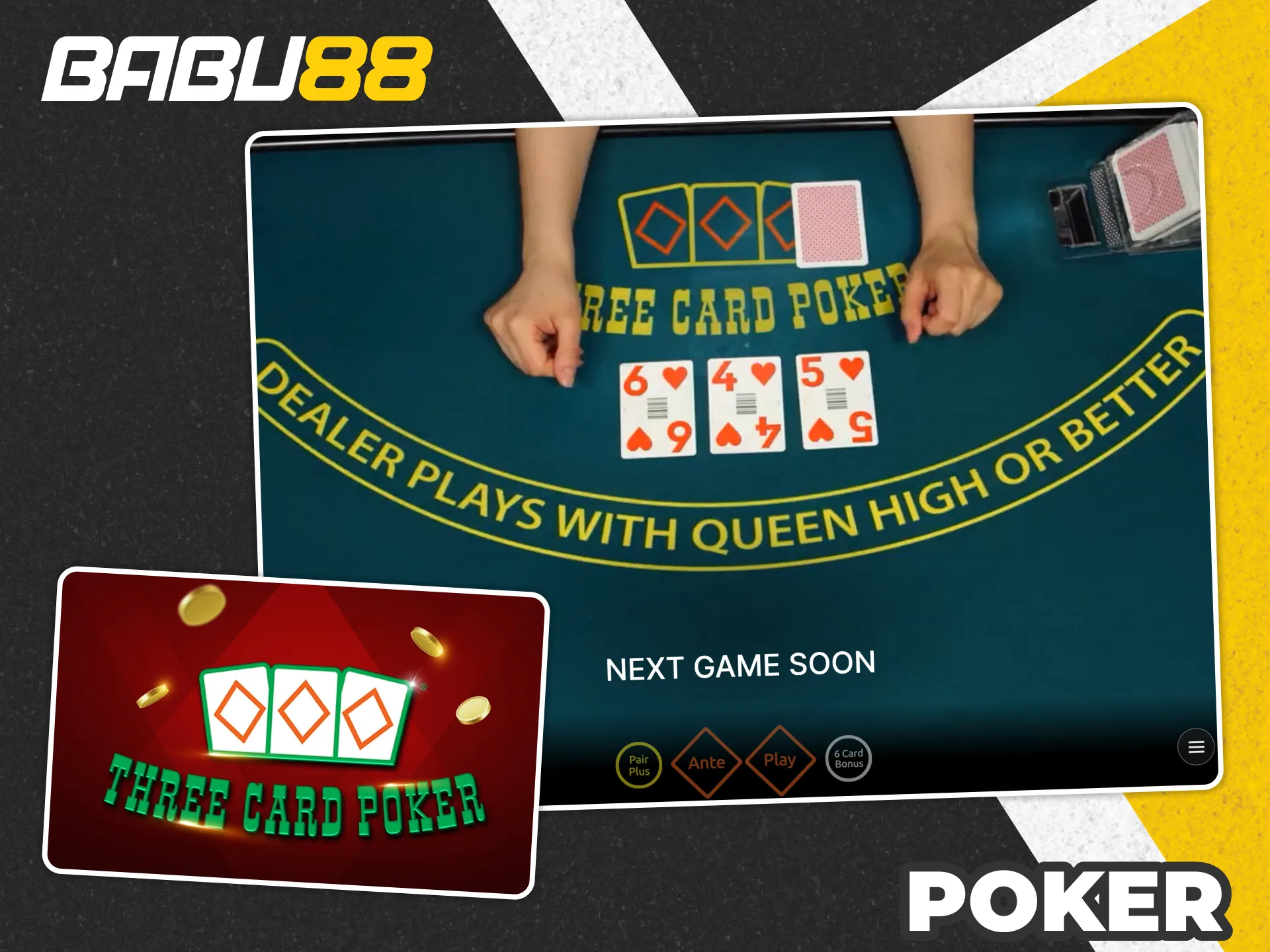 Play many poker games at Babu88.