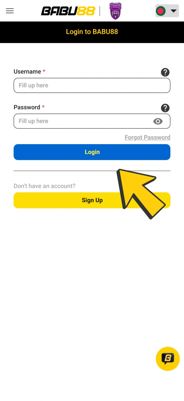 Login or create an account at Babu88.