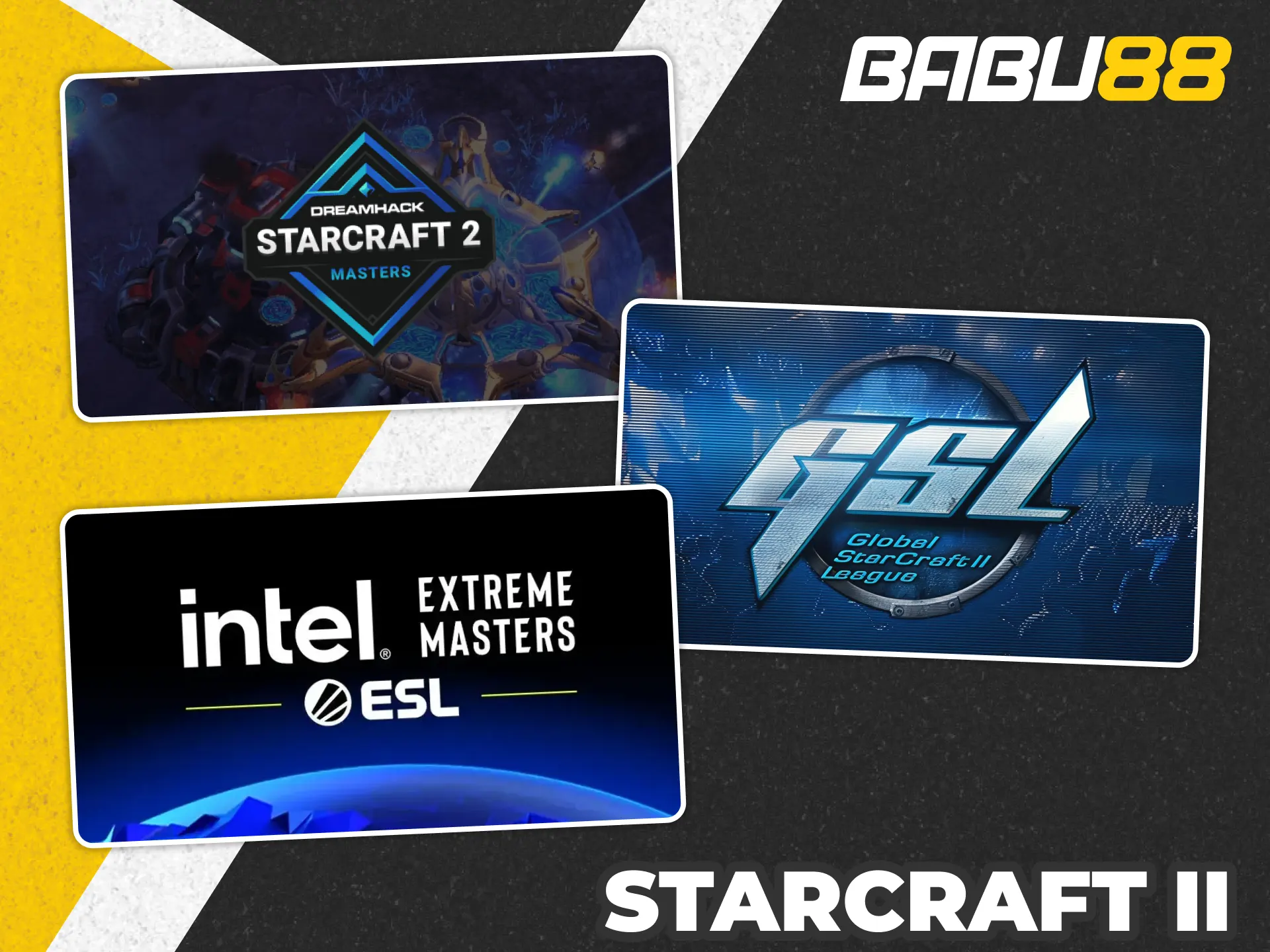 Watch biggest Starcraft 2 tournaments online with Babu88 sportsbook.
