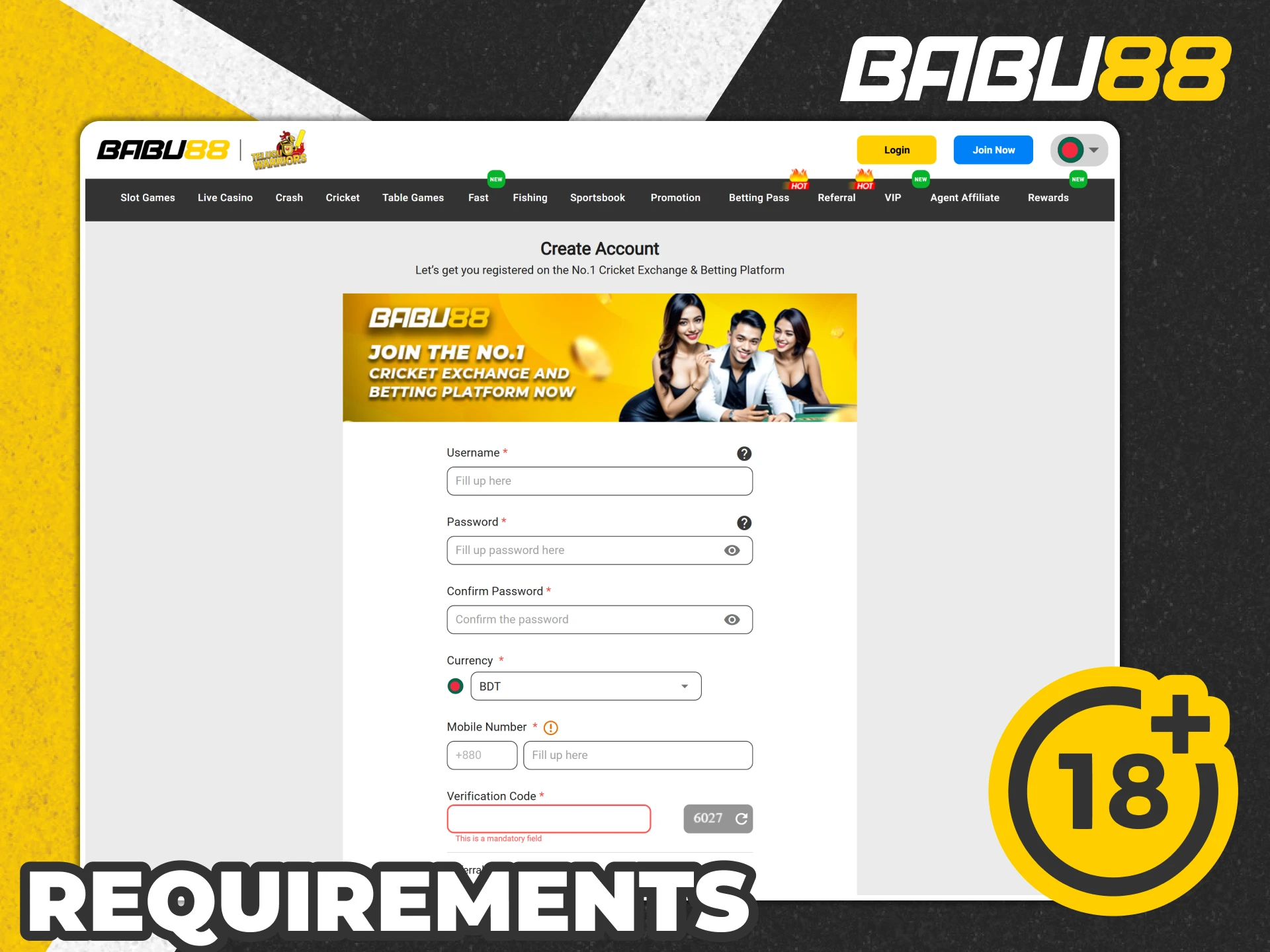Follow those requirements to keep your Babu88 account safe from ban.