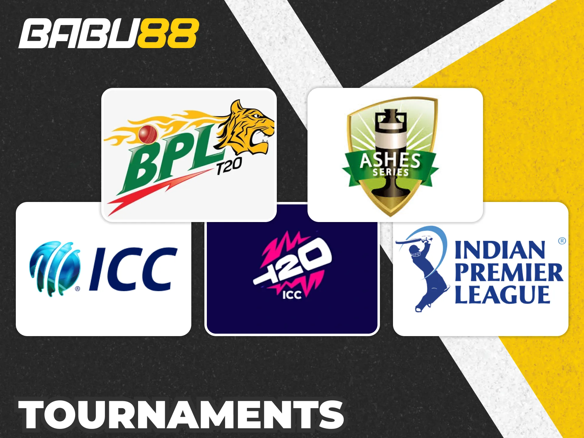 Bet on popular cricket tournaments and leagues like the BPL and IPL at Babu88.