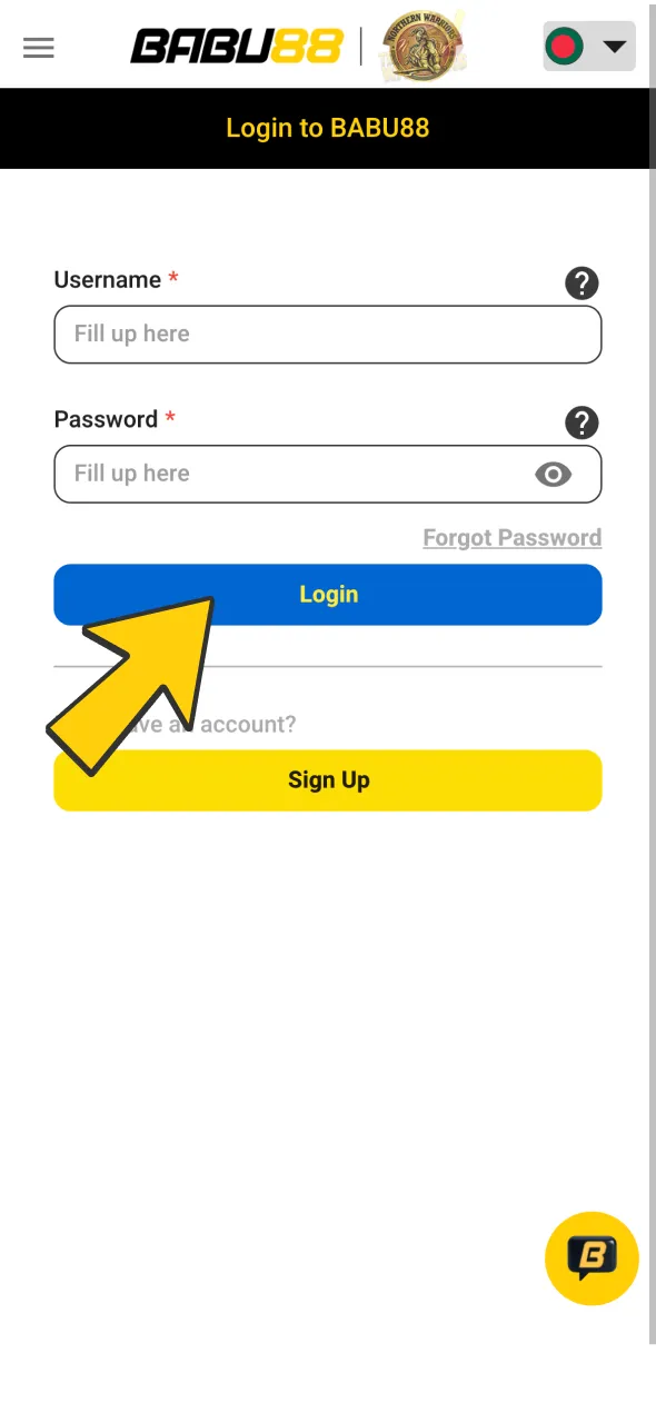 Log in to your account and prepare for live CS2 action at Babu88.