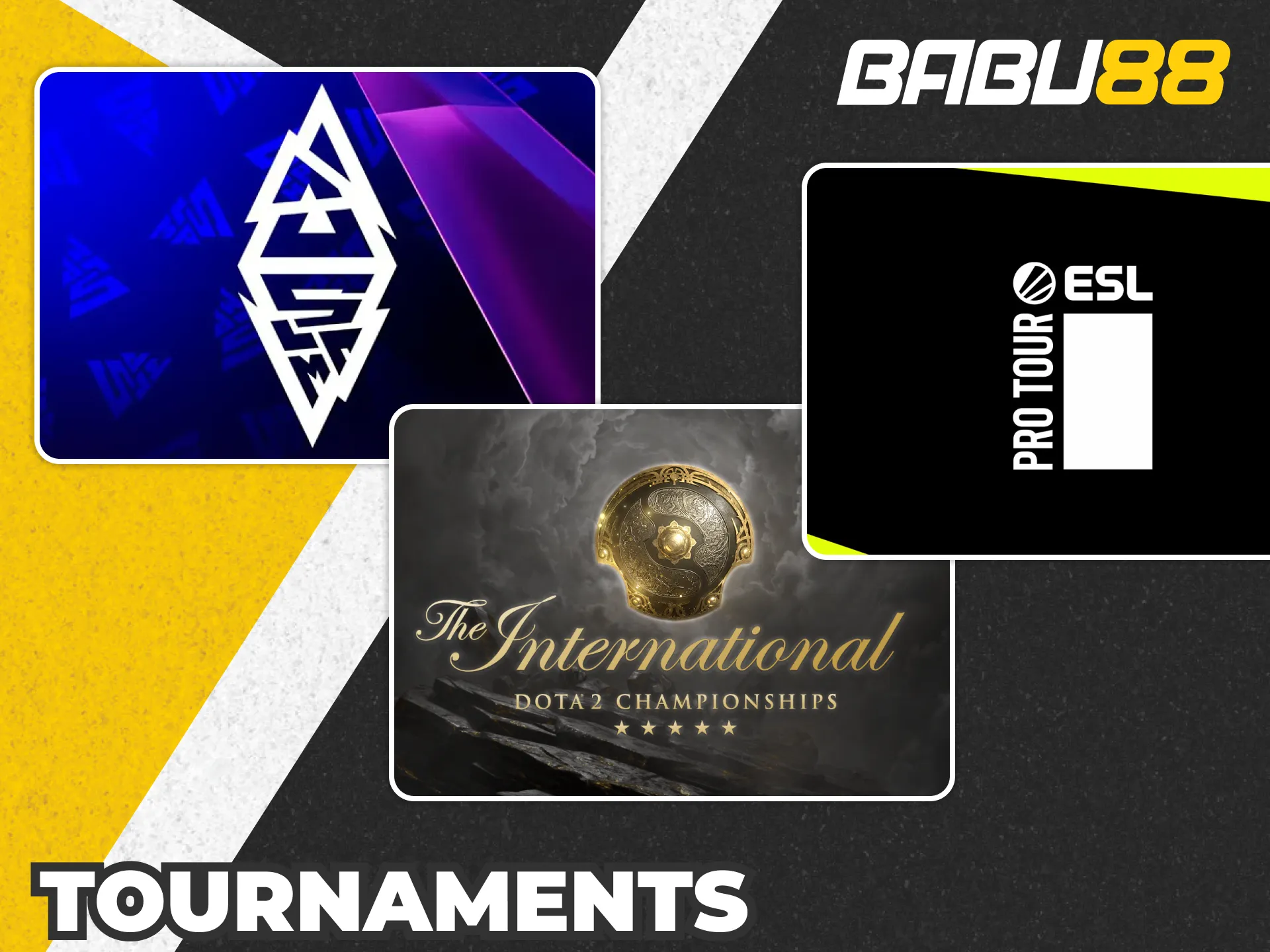 Bet on the biggest Dota 2 tournaments like The International at Babu88.