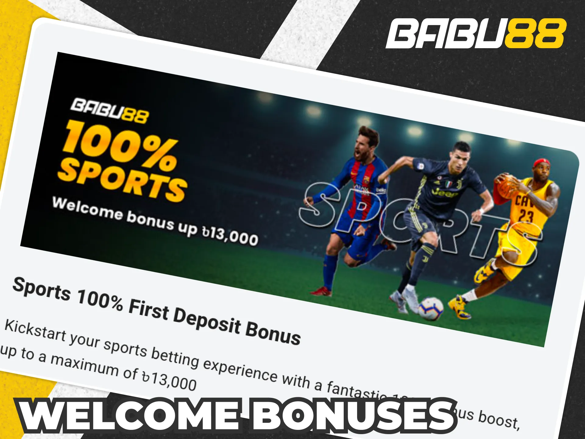 Claim your exclusive Welcome Bonus for Football Betting at Babu88.