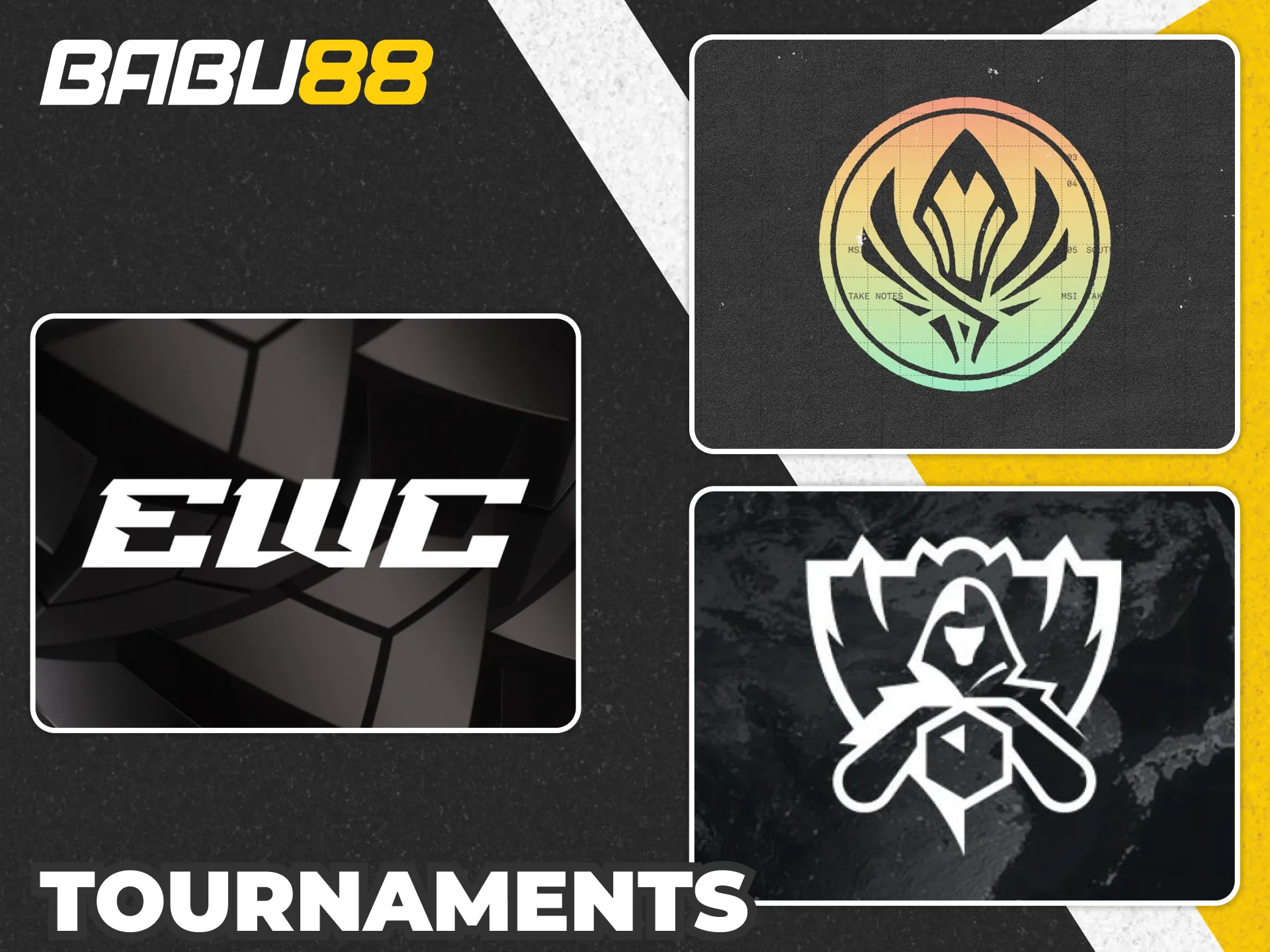 Bet on the biggest League of Legends tournaments worldwide through Babu88.