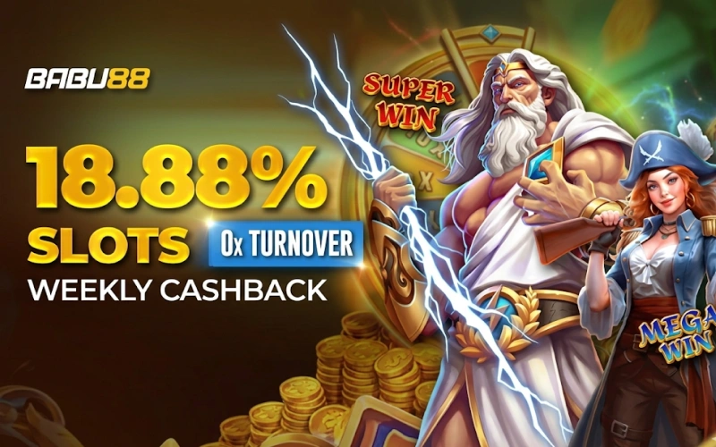 Return your losses on slots with Babu88 cashback bonus.