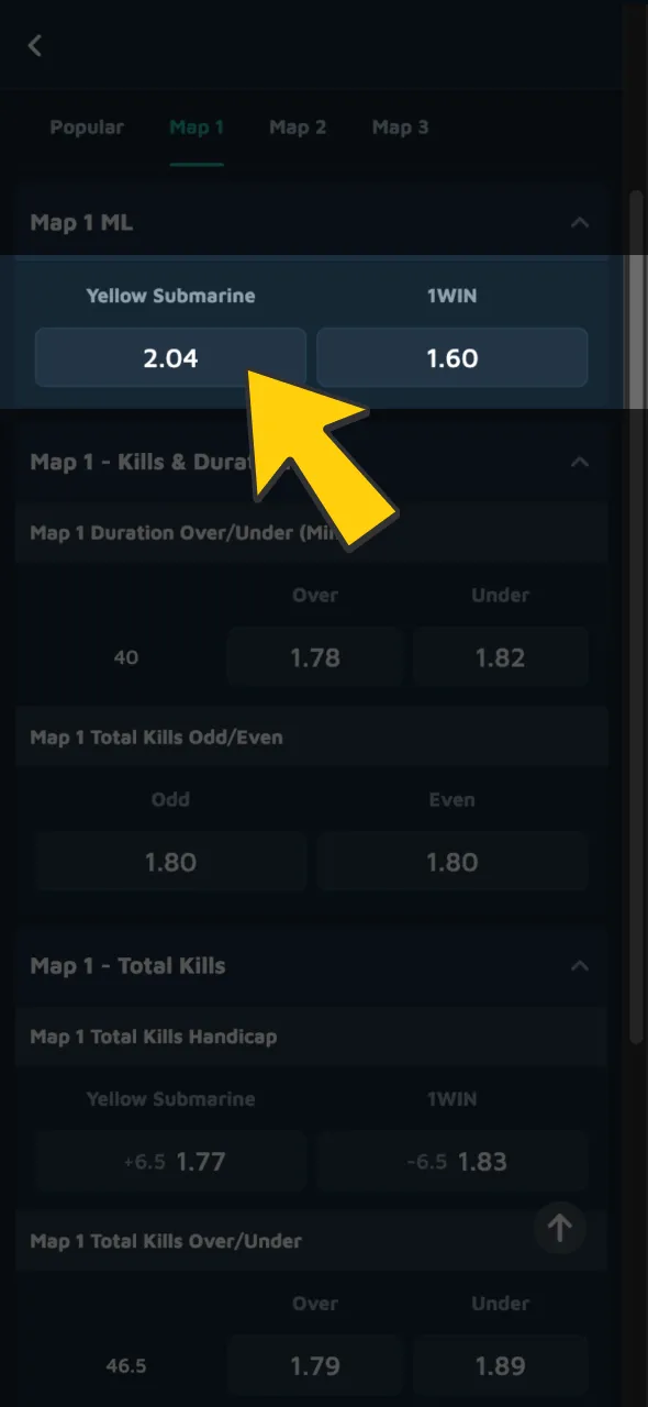 Choose your preferred match or tournament, enter your stake, and confirm your bet.