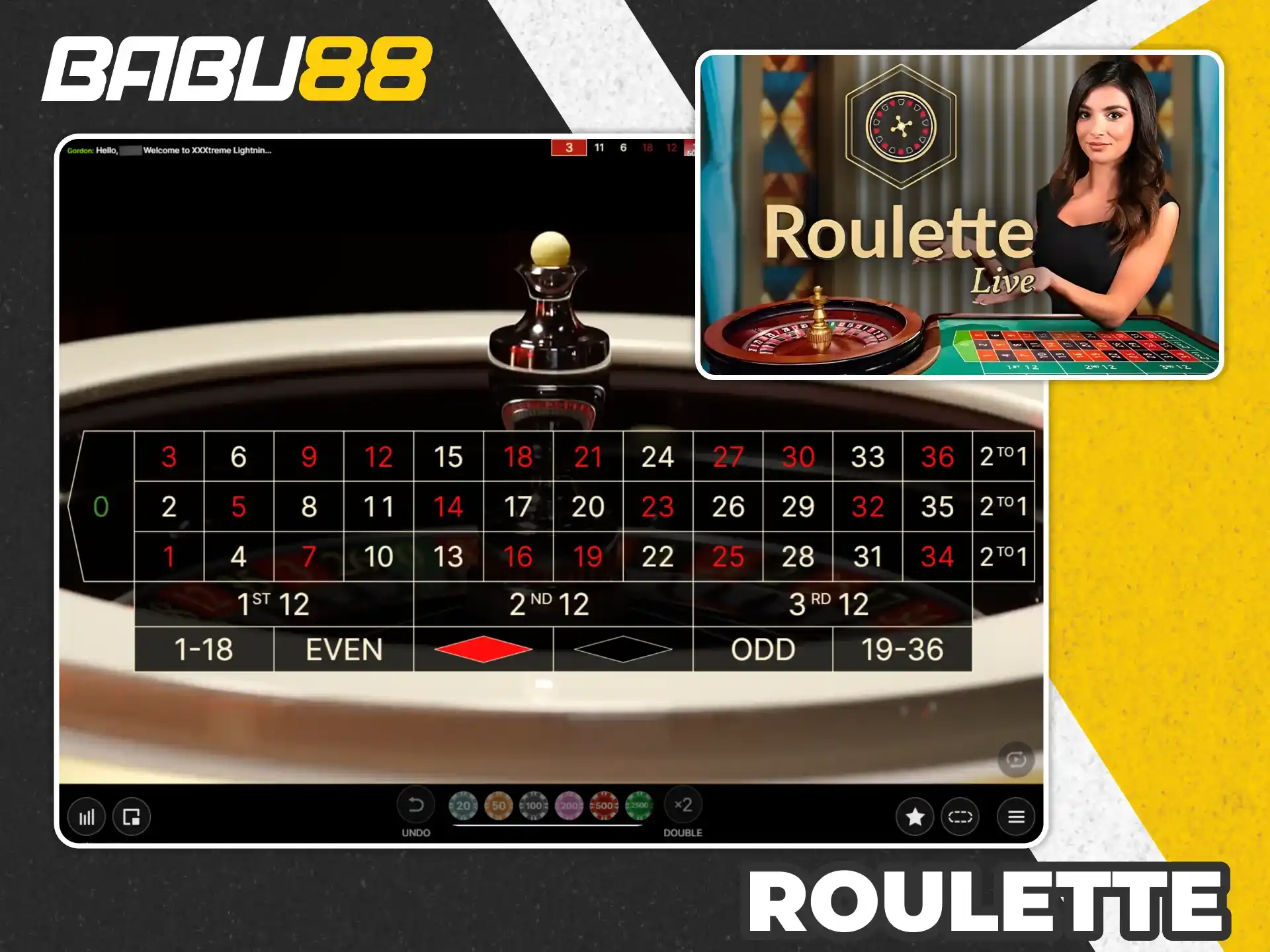 Try out many roulette games at Babu88.